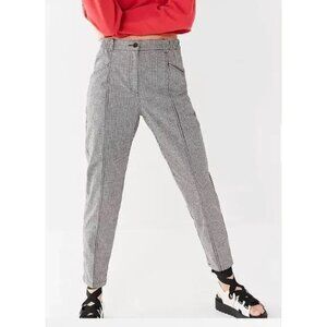 Urban Outfitters Gingham High Waisted Tapered‎ Trouser Pants Academia Womens XS